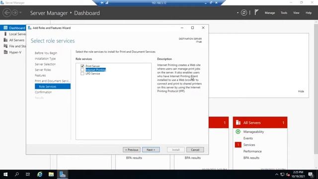 Installing Print and Document Services in Windows Server смотреть онлайн