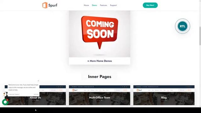Spurf - Coworking Office Space HTML Template corporate office bootstrap 5 смотреть онлайн