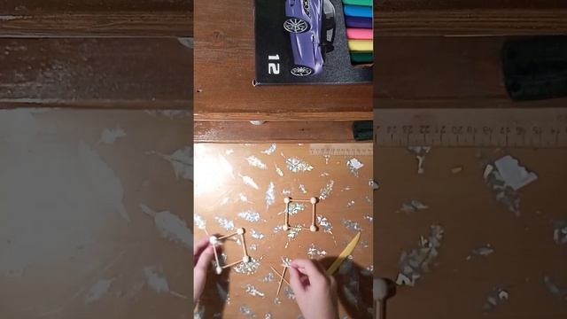 игрушка на ёлку из зубочисток и пластилина! смотреть онлайн