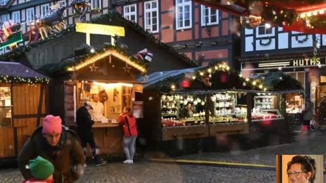 Рождественский базар 2019 открыт . Город Целле Германии. смотреть онлайн