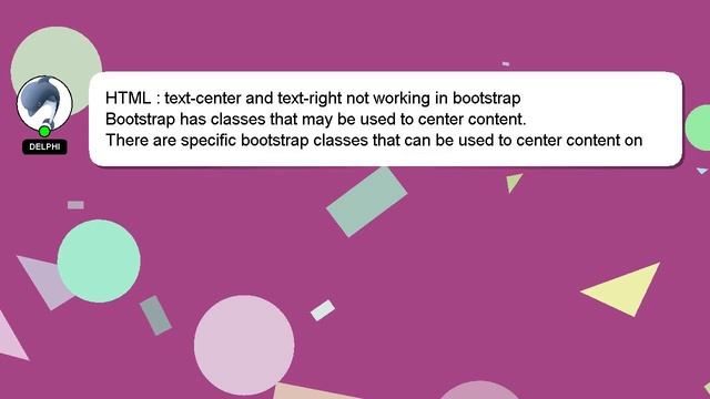 HTML : text-center and text-right not working in bootstrap смотреть онлайн