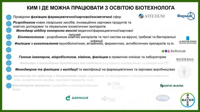 Біотехнології: фармацевтична, промислова, харчова, природоохоронна смотреть онлайн