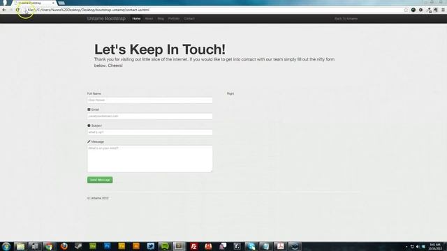 Twitter Bootstrap: Responsive Contact Page Tutorial смотреть онлайн