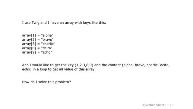 PHP : Twig for loop for arrays with keys смотреть онлайн