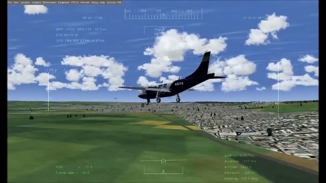 FlightGear Aerostar-700 Bad Landing смотреть онлайн