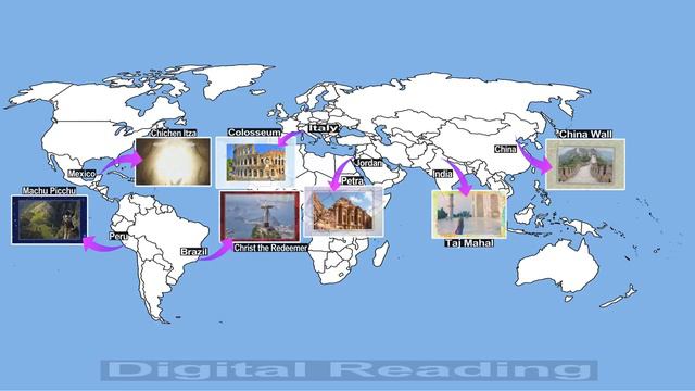 7 Wonders of the World in 360° or VR video | first video in world wide | it can rotate...try it смотреть онлайн