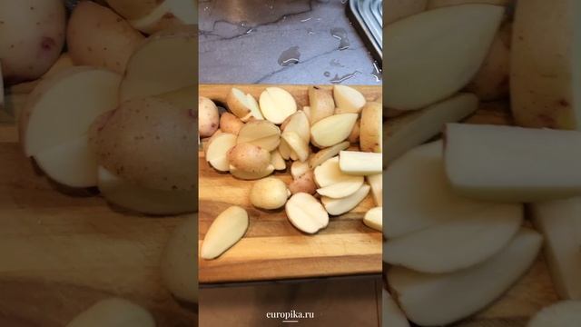 Картошка с грибами на чугунной сковороде Skeppshult 0310N #готовимдома #купитьсковородуskeppshult смотреть онлайн