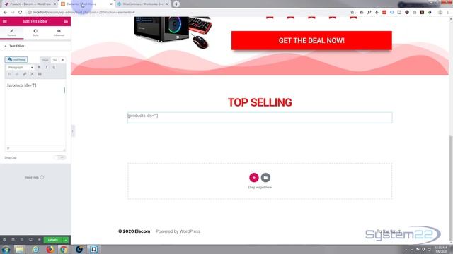 Elementor Ecommerce Store Add Products Using Woocommerce Shortcodes ? смотреть онлайн