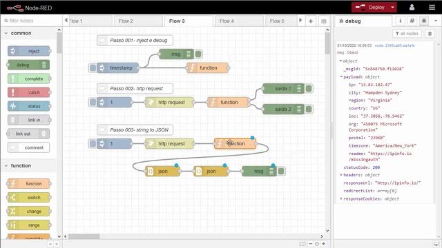 NODE-RED - Strings e Json смотреть онлайн