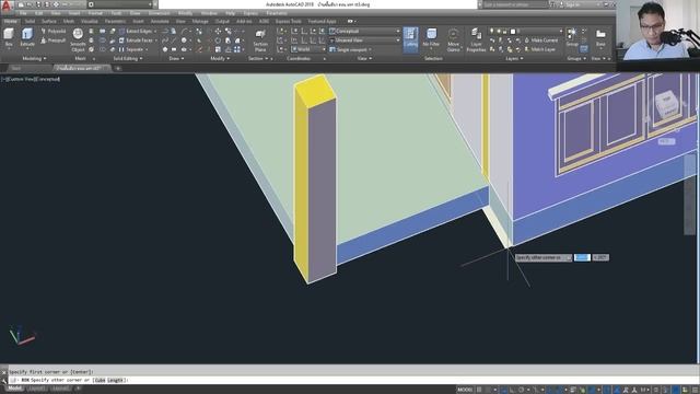 เริ่มต้นการเรียน AutoCAD 2018 การสร้าง Model บ้าน 3D ชั้นเดียว смотреть онлайн