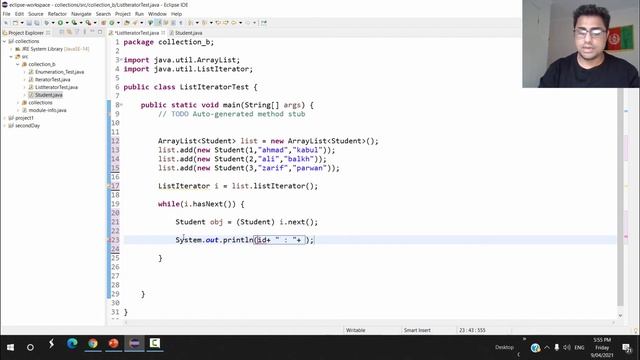 java collection framework #13 | List Iterator curser | reading data from collection classes смотреть онлайн
