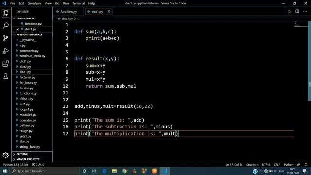 Docstrings in Python #31 |Function| || Python Tutorials for Absolute Beginners || | Jeevan Upreti | смотреть онлайн