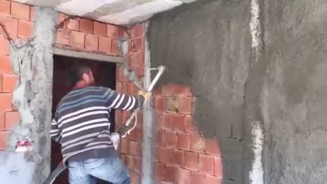 Машина для распыления штукатурки смотреть онлайн