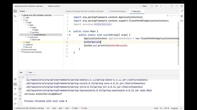 Spring Core - Episode 01 - Spring IoC Container Overview смотреть онлайн