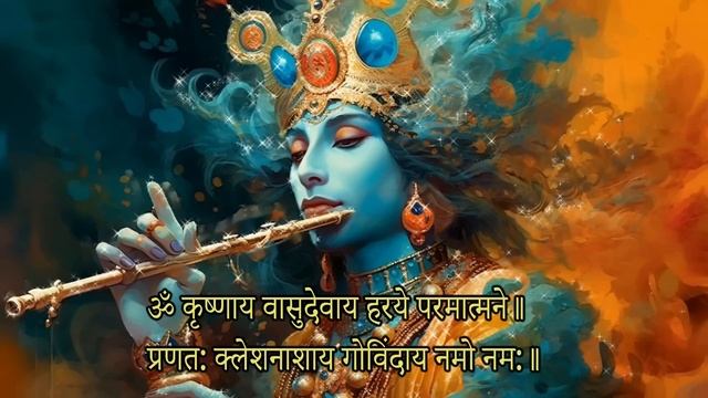 108 ॐ कृष्णाय वासुदेवाय हरये परमात्मने | OM KRISHNAY VASUDEVAYA смотреть онлайн