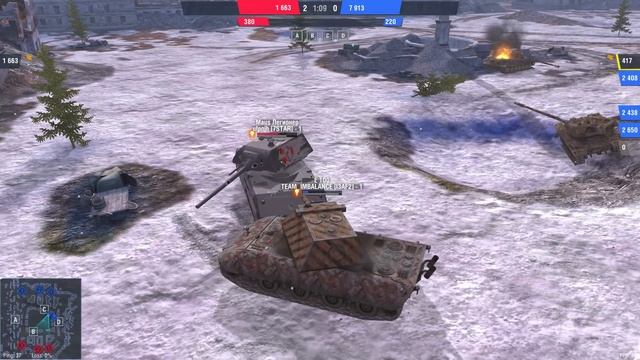 ОДИНпротивВСЕХ#2 | Ufpnjh [7STAR] в одиночку против ТОЛПЫ | WoT Blitz | Zlobina Liza