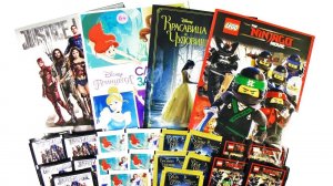 LEGO NINJAGO,Лига справедливости,Принцессы Дисней, Disney! Наклейки #4 PANINI MIX Surprise unboxing