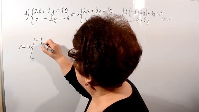 Решение систем уравнений методом подстановки смотреть онлайн