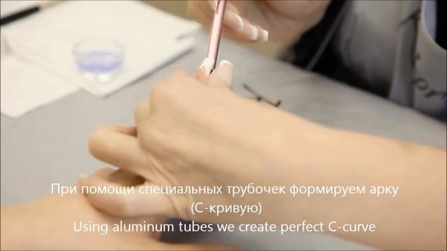 Наращивание ногтей акрилом френч с удлинением ногтевой пластины на материалах ReformA® смотреть онлайн
