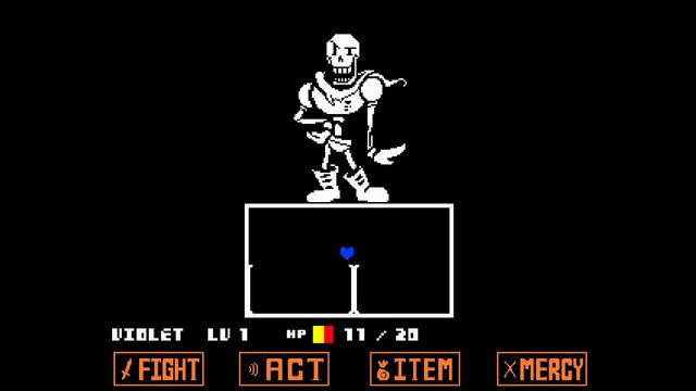 Undertale Part 8: Papyrus Blue Heart Attack! смотреть онлайн