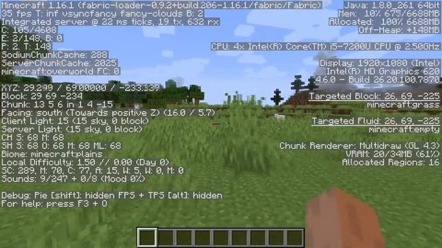 ПОВЫШАЕМ FPS В MINECRAFT FABRIC 1.16.1 смотреть онлайн