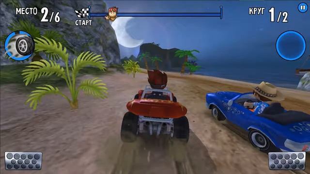 Машинки Гонки Для Детей - Супер Тачки - Beach Buggy Racing - мультик про машинки - #7 смотреть онлайн