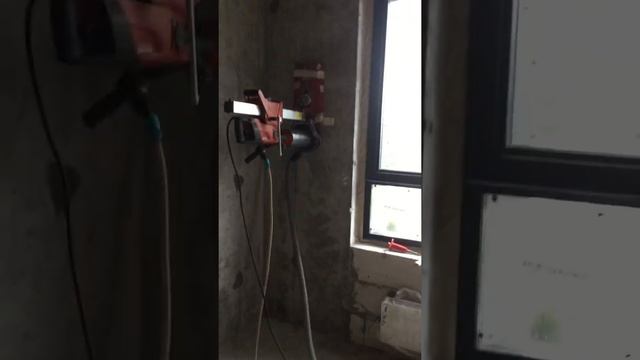 Первый этап монтажа бризера