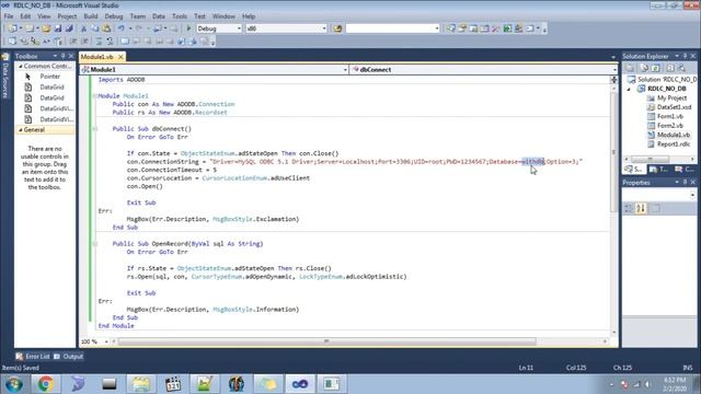 VB.net + RDLC Report in Visual Studio 2010 + MySQL Database смотреть онлайн