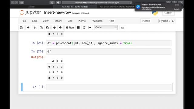 How to insert/add a new row in Pandas Dataframe | Append a list to Pandas Dataframe| Pandas Tutoria смотреть онлайн