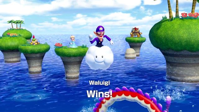 Super Mario Party Minigames Waluigi, Rosalina, Bowser, Bowser Jr смотреть онлайн