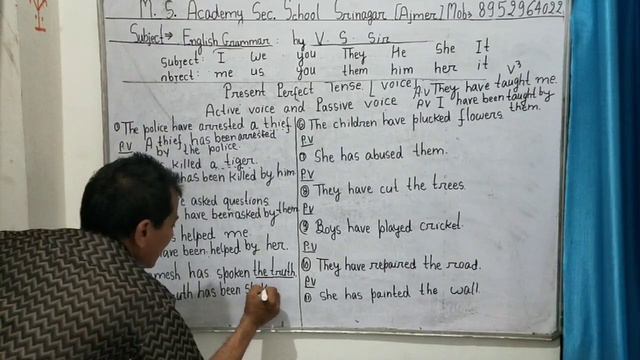 English grammar active and passive voice present perfect tense смотреть онлайн