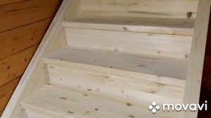 Монтаж лестницы на второй этаж.