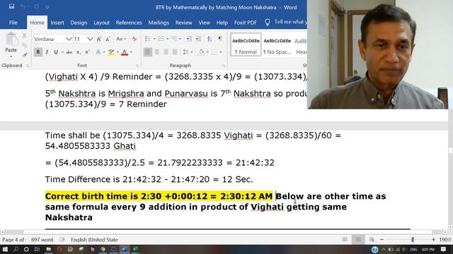 Birth time rectification mathematical by Moon Nakshatra जन्म समय शुदी गणितीय पद्धति से चन्द्रनक्षत् смотреть онлайн