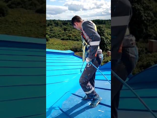 Ремонт металлической кровли.Технология нанесения гидроизоляции | ЛКМ СССР смотреть онлайн