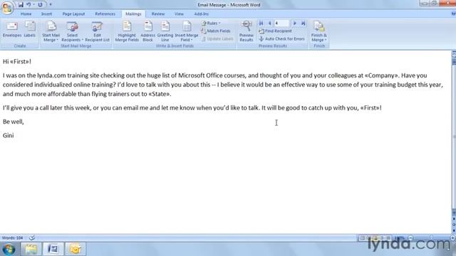 Email Tutorial - How to send mass emails with personalized greetings смотреть онлайн
