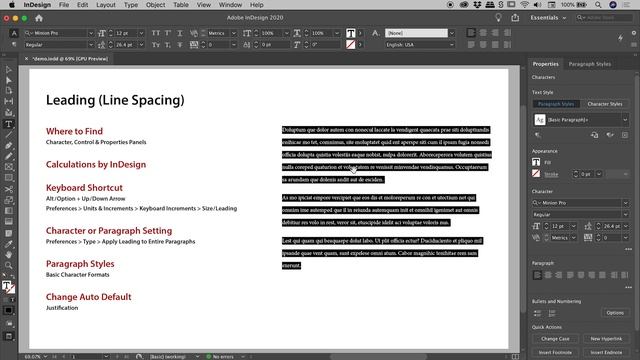 How to Change Line Spacing (Leading) in InDesign смотреть онлайн