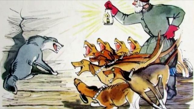 Басни Крылова для детей. "Осел и соловей", "Волк на псарне", Квартет". смотреть онлайн