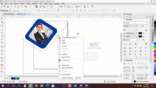 How to design a Business Flyer in CorelDraw смотреть онлайн