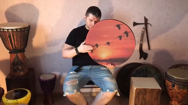 Игра на Дафе Daf (Drum)Арабский бубен Даф (iran)  в наличии нет