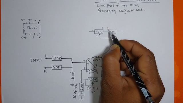 LOW PASS FILTER WITH FREQUENCY ADJUSTING CIRCUIT DIAGRAM STUDY смотреть онлайн