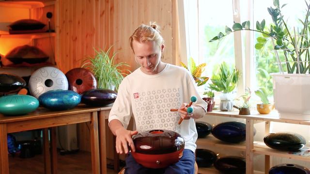 Глюкофон WOODY Мутант - Steel tongue drum Kosmosky смотреть онлайн