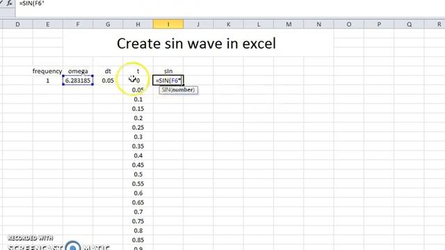 How To Draw Sine Graphs in Excel Tutorial смотреть онлайн