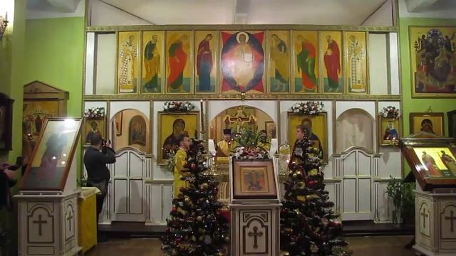 Начало Всенощного бдения накануне недели перед Родеством Христовым. 30 декабря 2017. смотреть онлайн