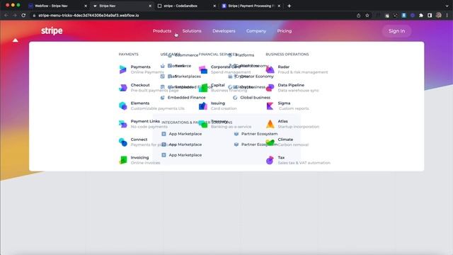 Recreating Stripe's Mega Menu Transitions with GSAP & Webflow смотреть онлайн