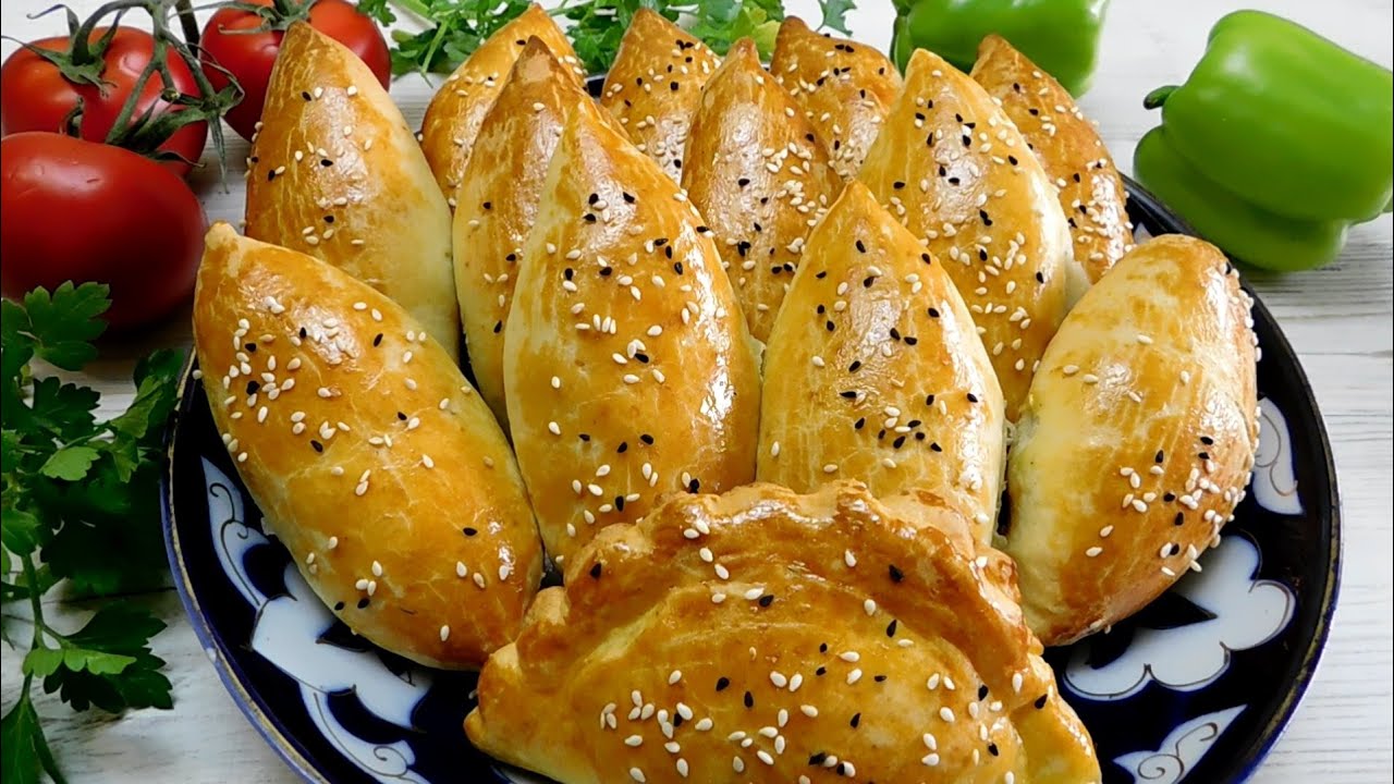 ПОКОРЯЕТ СРАЗУ! ХОТЬ НА КАЖДЫЙ ДЕНЬ, ХОТЬ НА ПРАЗДНИК! ПИРОЖКИ С МЯСОМ С ЗЕЛЕНЬЮ! УЗБЕКСКАЯ КУХНЯ смотреть онлайн