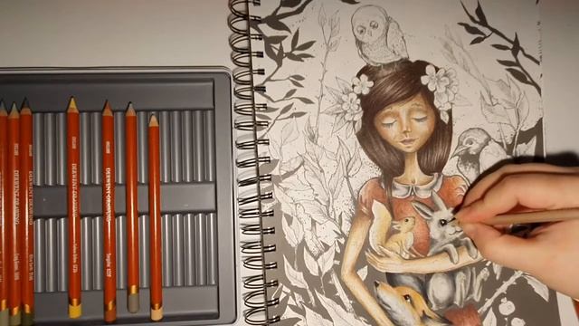 Karolina Kubikowska - Imaginary friends | Derwent drawing смотреть онлайн
