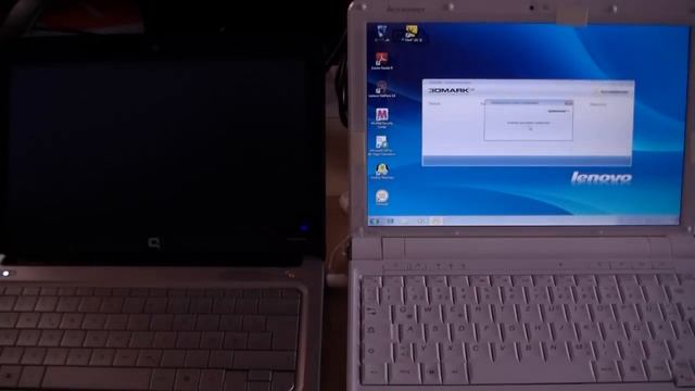 Lenovo S12 ION (Win7) vs. HP Compaq Mini 311 (Win7) - 3DMark 2006 смотреть онлайн