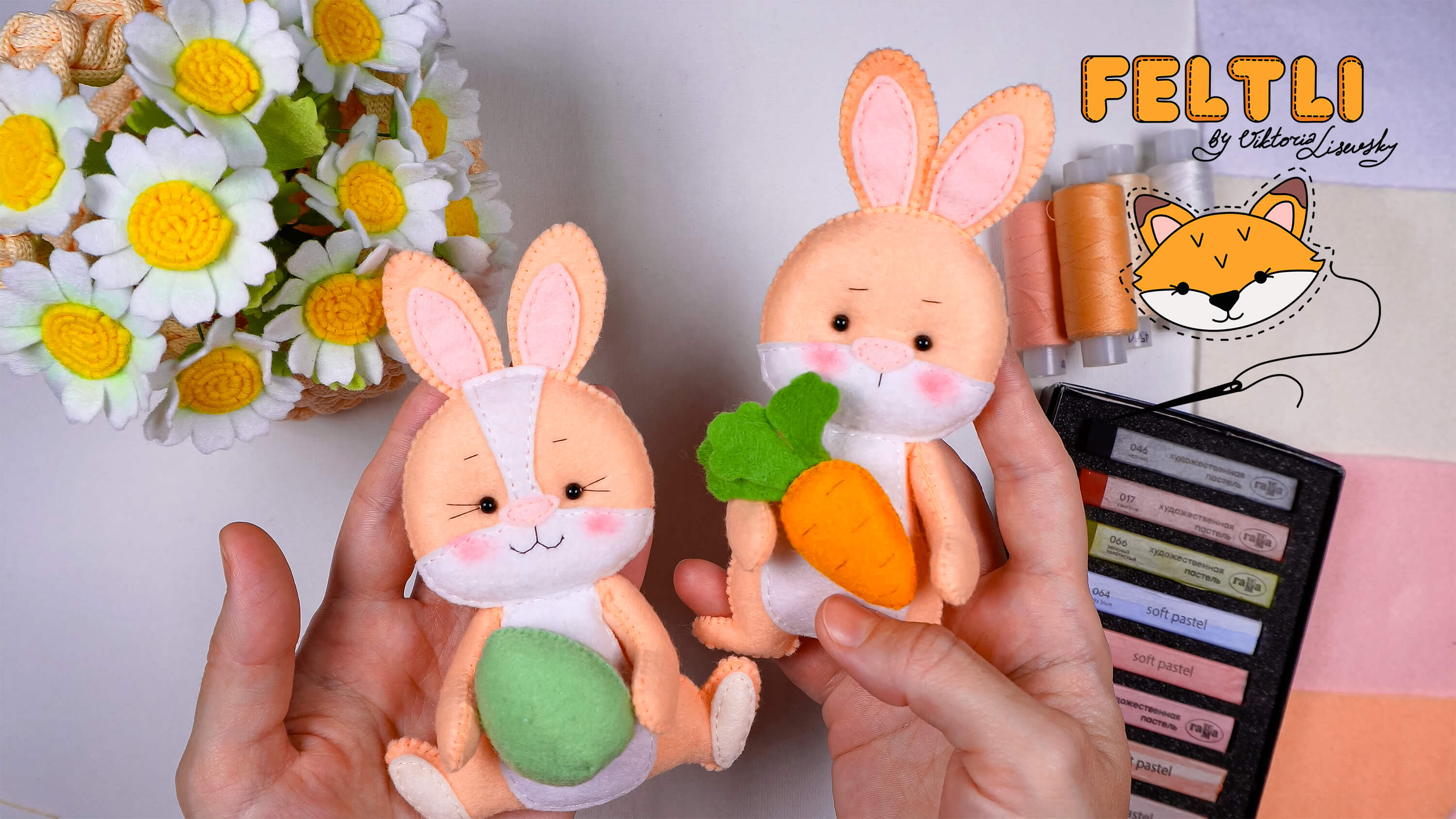 Мастер-класс Зайка из фетра своими руками / Пасхальный кролик своими руками - шьём быстро и просто! смотреть онлайн