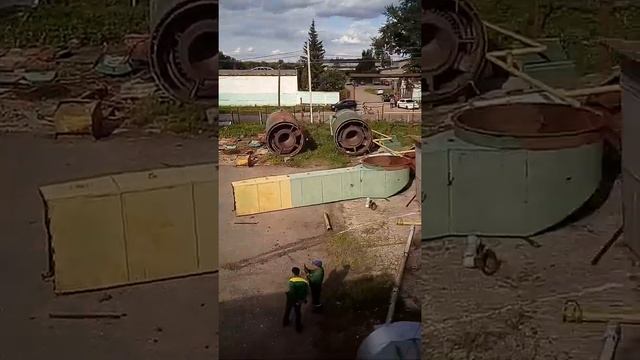 Демонтаж зерносушилки с. Подвязье 07.07.17г. смотреть онлайн