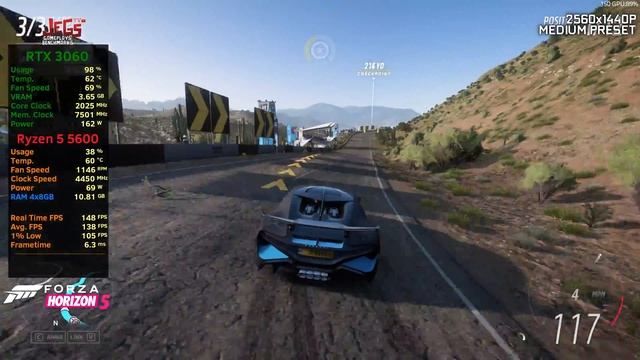 Forza Horizon 5 | Ryzen 5 5600 + RTX 3060 | 1080p, 1440p, 4K benchmarks! смотреть онлайн